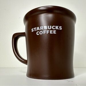 STARBUCKS Chocolate Coffee Mug 2008 16oz (473ml) Brown and White mug
